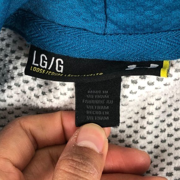 Under Armour Mens Gray Loose Pullover Hoodie sweat - Picture 6 of 8